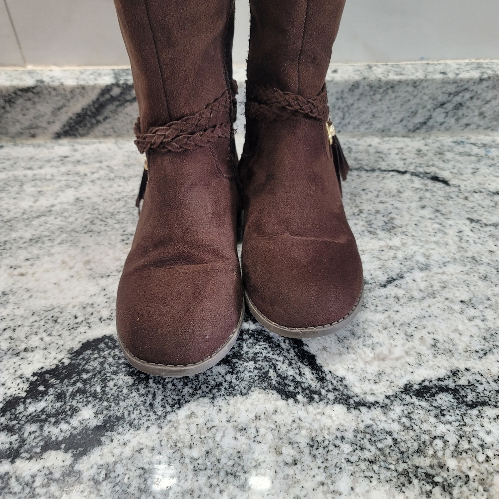 Micheal Kors Finley 3 Chocolate Brown Boots - Picture 9 of 14